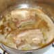 Pork is browned and sealed in butter
