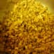 Streusel ready for use on the spice cake