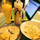 Order some fresh fruit shakes, frappe, pasta and quesadillas to quench both your thirst and your hunger.