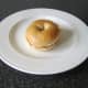 Smoked salmon, soft cheese and pineapple bagel is ready to serve