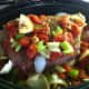 The roast now needs to be covered and placed into the preheated oven.