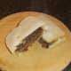 Sliced haggis, Lorne sausage and tattie scone sandwich