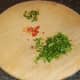 Chopped chillies and coriander