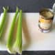 Celery sticks and canned cannellini beans