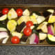 Mediterranean vegetables ready for roasting