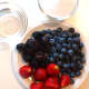 Assemble the ingredients.  Here we have mixed berries, sugar and water.