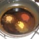 Spices are gently fried in oil