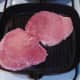 Starting to griddle gammon steaks