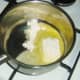 Making roux for pie and mash liquor