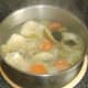 Poached conger eel