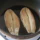 Pan frying herring fillets
