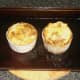 Puff pastry steak pies removed from oven