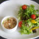 Jellied conger eel and green chilli with smoked paprika and salad