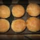 Step 5. Let them cool! These golden brown hamburger buns will cool in about 15 minutes.  