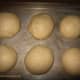 Step 4. The dough has doubled in size and is ready for the oven. Bake at 375 for 15 minutes.
