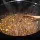 bubbling away in slow cooker