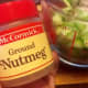 Nutmeg is a secret ingredient! Form a roux by adding celery, salt, pepper, flour, herbs and spices. Roux is a cooking term that means the base of a soup.