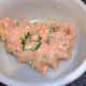 Broccoli florets carefully squeezed in to meatloaf mix