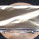 Foil is loosely fitted over meatloaf for baking
