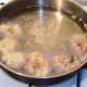 Deep frying broccoli, sweetcorn and potato fritters