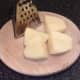 Peeled and chopped potato ready for grating