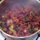 Beef and broccoli chilli is ready to serve