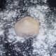 Pizza dough ready to be kneaded