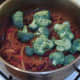 Broccoli is added to chilli