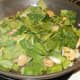 Add spinach to veggies