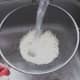 Rice is washed before it is cooked