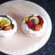 Mixed roasted Mediterranean stuffed mushrooms ready for the oven