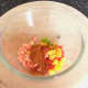 Combining crayfish tails with fajitas spice and bell peppers