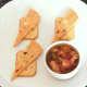 Fajitas spiced and bell pepper potted crayfish tails with Mexicana cheese and crackers