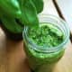 Fresh garlicky basil pesto