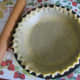 Fluted edges on pie crust