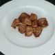 Spicy pork leg meat removed from skewer