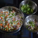 Step one: Chop the vegetables and keep all the other ingredients ready.