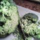 Shaving off broccoli florets
