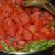 Add the chopped tomato.