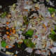 Step three: Saute onion, ginger, and chopped green chilies
