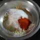 Step one: Take the ingredients in a bowl for making the batter.