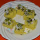 Step four: Cut dhokla in desired shapes. Serve them hot with mint-coriander chutney or tomato sauce.