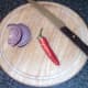 Red onion slices and chilli half