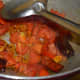 Stir-cook until the tomatoes become soft.