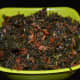 Your amaranth leaf and garlic stir-fry is ready to serve!