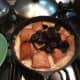 Meat and prunes, before the prunes are mixed in.