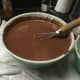 After the sugar, eggs, and the cherry juice were added in.