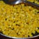 6. Sweet corn snacks are ready. Turn off the stove.