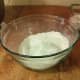Sift your flour 3 times. Add the baking powder and set aside. 