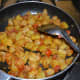 Stir-cooking the mixture